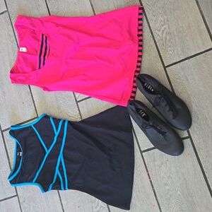 Bloch Dancewear Tops and Shoes Lot – Size Small Tops & Size 8 Shoes